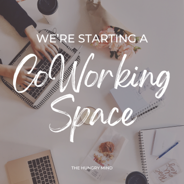 We're starting a co-working space